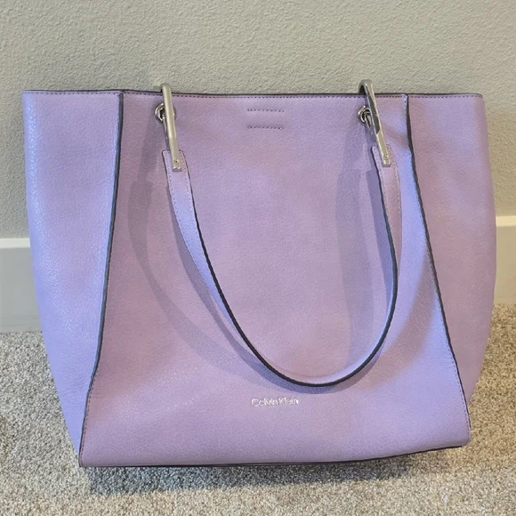 Calvin Klein Lavender Lilac Tote Bag - Picture 2 of 7
